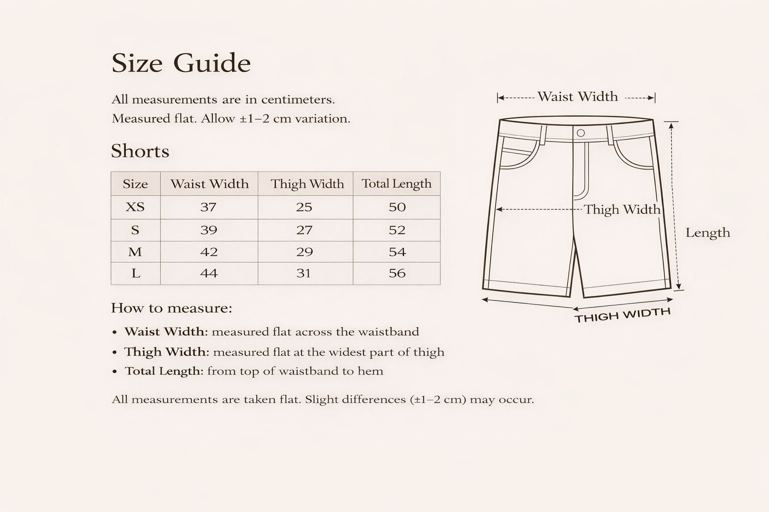 Essential Shorts - comfort. Soft fabric