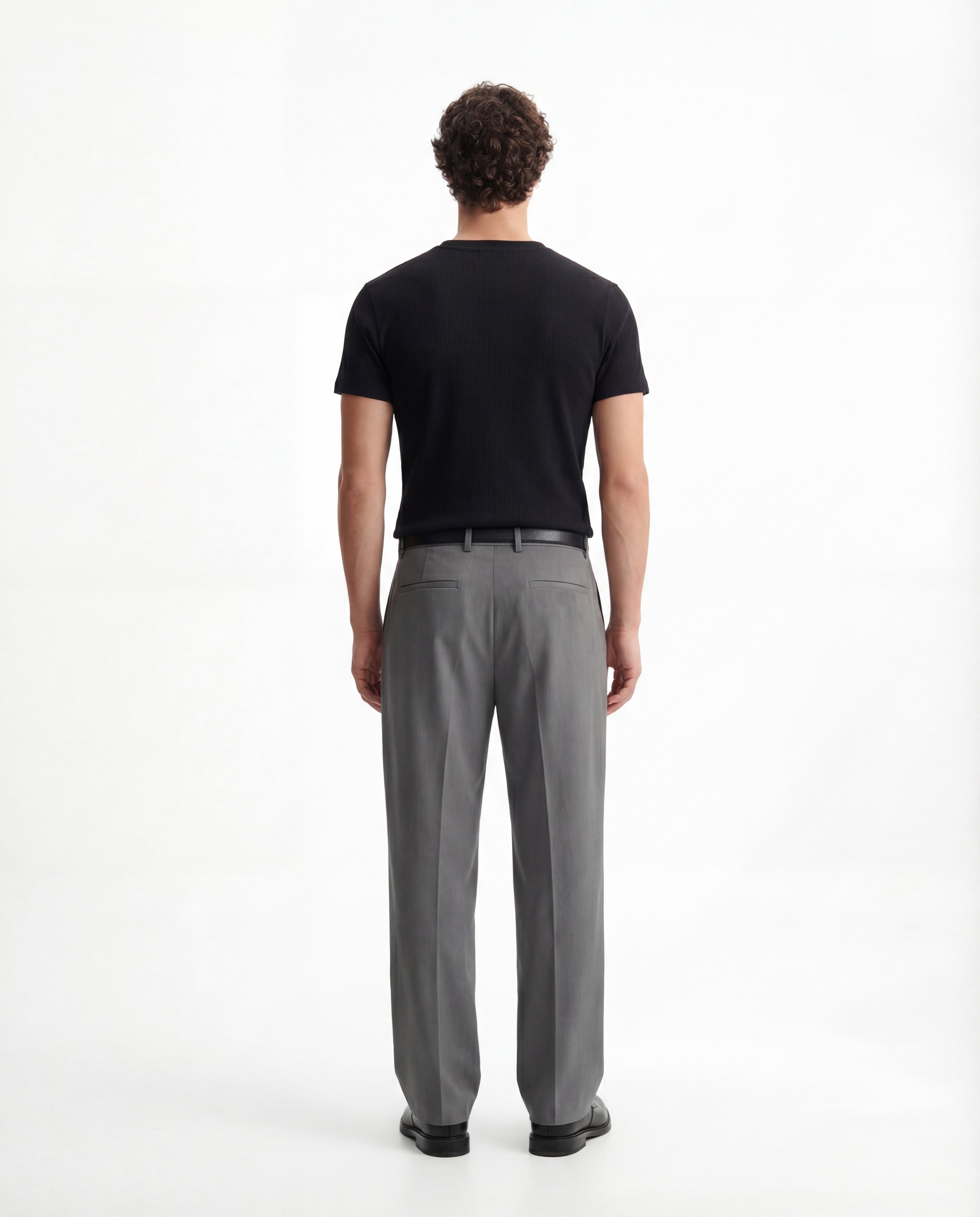 TAILORED PLEATED TROUSERS – GREY