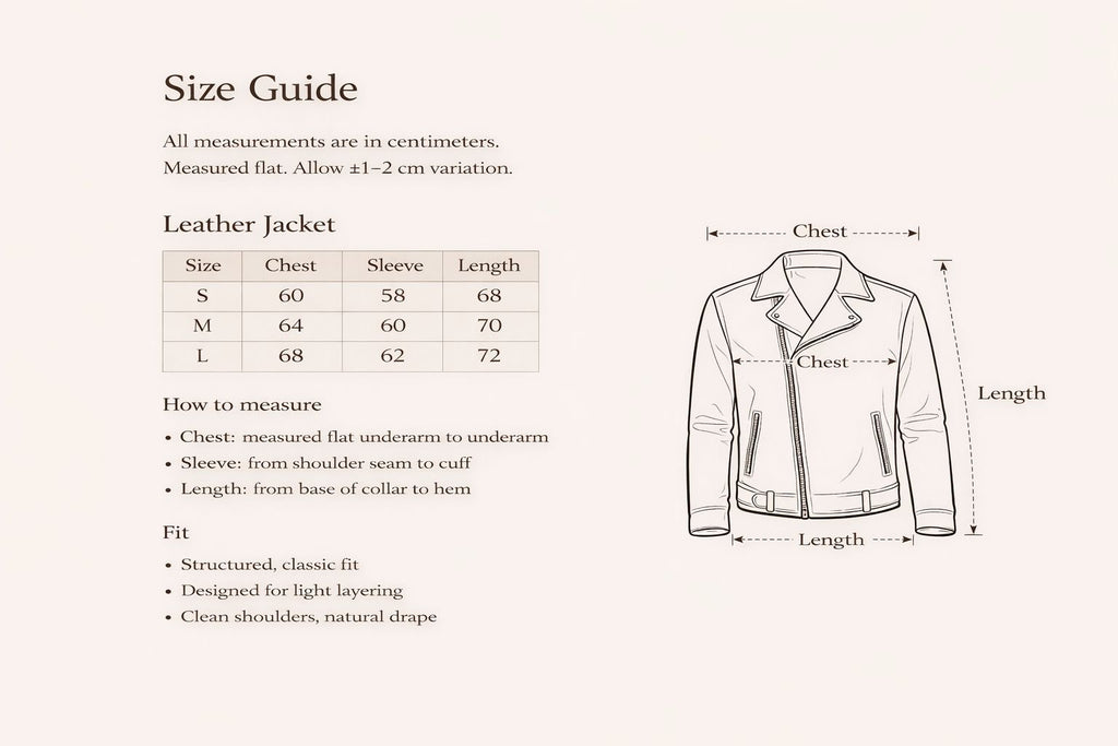 LEATHER JACKET – BLACK