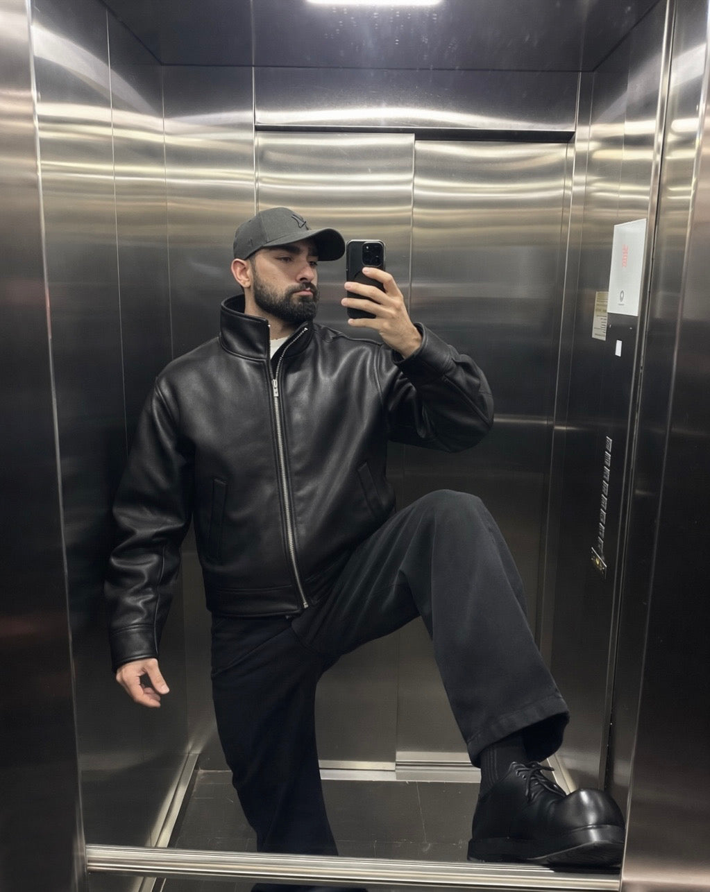 LEATHER JACKET – BLACK