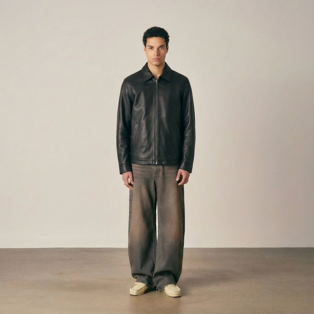 LEATHER JACKET – BLACK