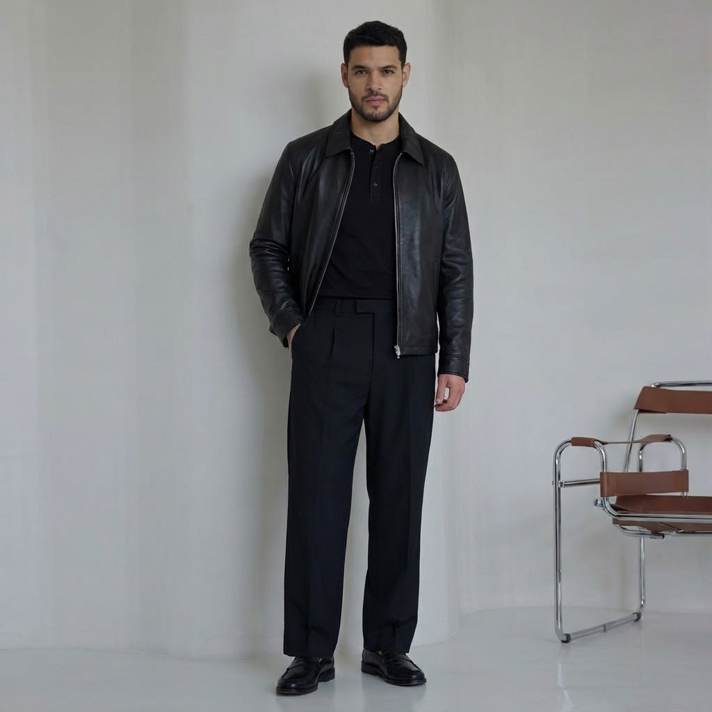 LEATHER JACKET – BLACK