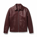 LEATHER JACKET – BURGUNDY