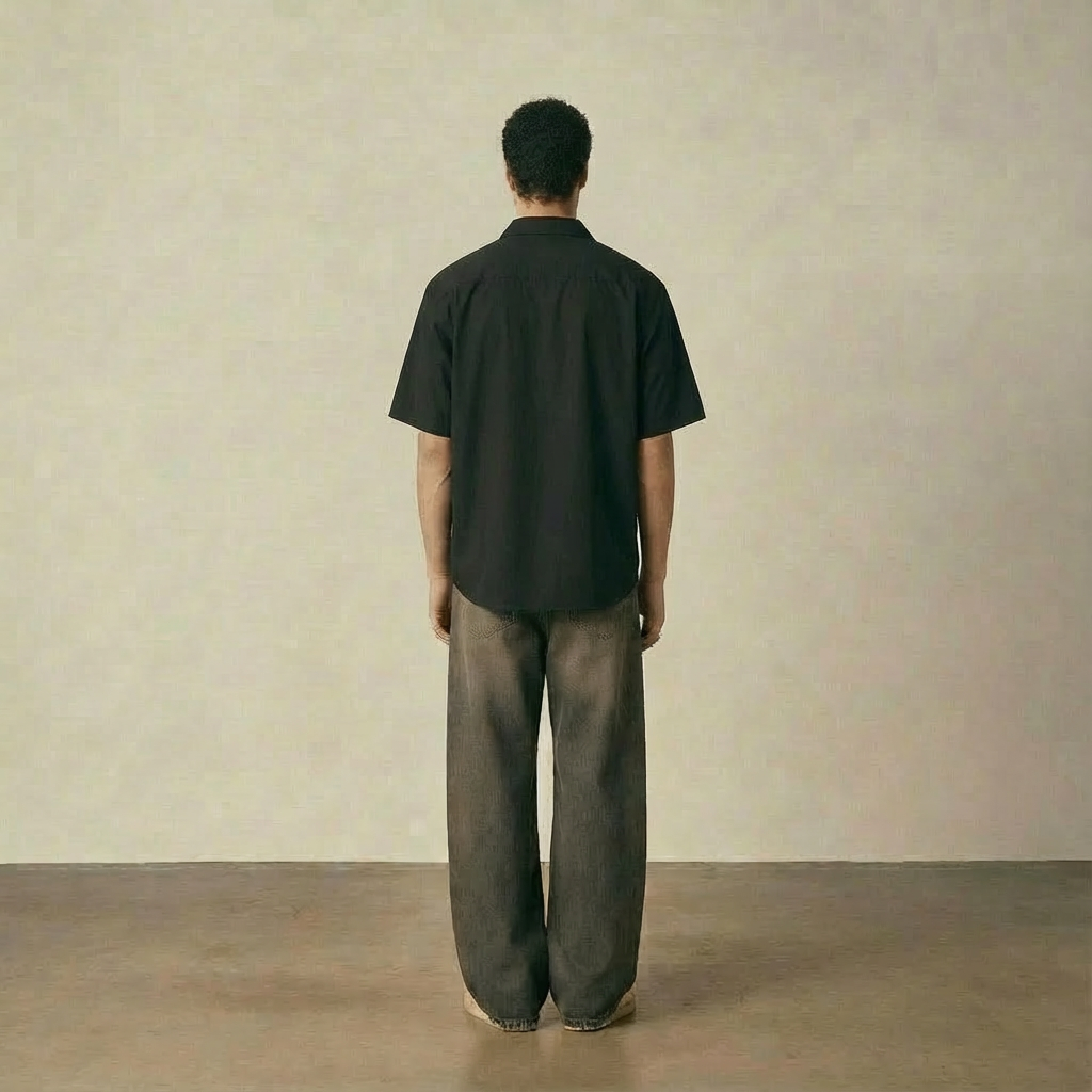 Black Oversized Polo