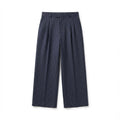TAILORED PINSTRIPE PLEATED TROUSERS – NAVY